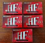 Sony HF 60 type 1 cassettebandjes 5 stuks., Cd's en Dvd's, Cassettebandjes, 2 t/m 25 bandjes, Ophalen of Verzenden, Onbespeeld