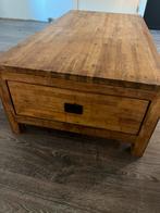 Teakhouten salontafel - 125x65x38 cm, Ophalen, Gebruikt, 100 tot 150 cm, Teakhout
