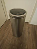 Brabantia touch bin prullenbak 30 liter, Ophalen, Gebruikt, 50 tot 75 cm, 20 tot 30 liter