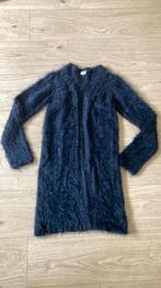 Zacht Warm wollig lang vest Name It 146/152 donkerblauw, Meisje, Trui of Vest, Ophalen of Verzenden, Zo goed als nieuw