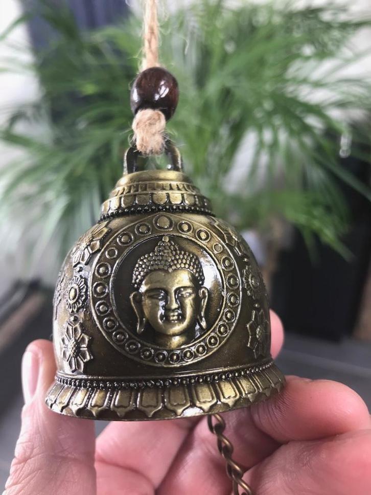 Oosterse windgong met boeddha wind gong metaal, Huis en Inrichting, Woonaccessoires | Overige, Nieuw, Ophalen of Verzenden
