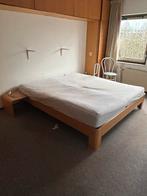 Auping Bed (180x200) Lichtbruin/Eiken, Ophalen, Gebruikt, Bruin, Tweepersoons