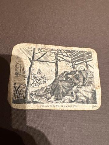 Zeldzaam bidprentje – Sint Franciscus Xaverius /  Bisschop beschikbaar voor biedingen