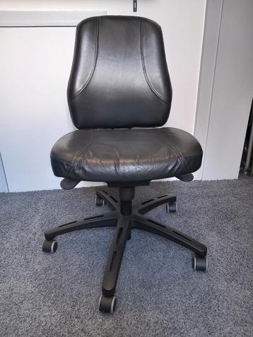IKEA Verksam bureaustoel - zwart leer beschikbaar voor biedingen