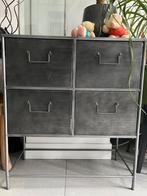 Kast metaal met 4 lades 80x70x 34cm, Huis en Inrichting, Kasten | Ladekasten, Ophalen, Gebruikt, 50 tot 100 cm, 3 of 4 laden