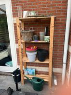 Plantenpottsen en of stellingkast, Ophalen, Zo goed als nieuw, Hout