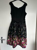 Lindy Bop Jurk - Bloemenprint - Maat 42, Kleding | Dames, Zwart, Maat 42/44 (L), Ophalen of Verzenden, Zo goed als nieuw