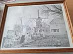 Pentekening Zierikzee, Luitje en Bolwerk., Antiek en Kunst, Kunst | Tekeningen en Foto's, Ophalen of Verzenden