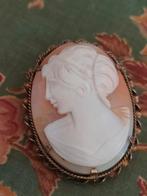 Antieke grote camee, Ophalen of Verzenden, Overige materialen, Verguld