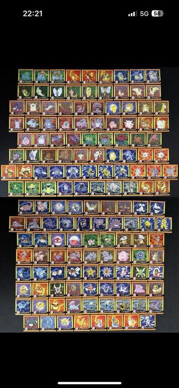 Pokémon Artbox sticker set Compleet #1-150 uit 1999 [NM] beschikbaar voor biedingen
