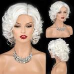 Marilyn Monroe pruik witblond kort model met krullen zonder, Sieraden, Tassen en Uiterlijk, Uiterlijk | Haarverzorging, Nieuw