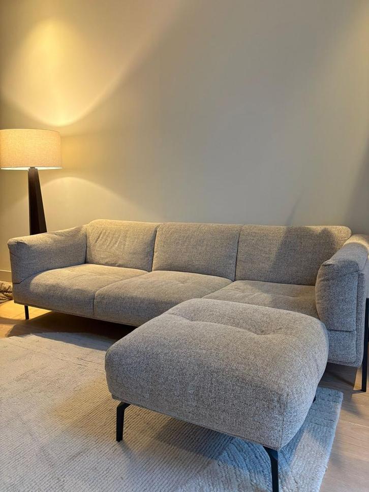 Sissy Boy Duke 3-zitsbank met hocker, Huis en Inrichting, Banken | Bankstellen, Gebruikt, Rechte bank, Driepersoons, 200 tot 250 cm