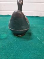 Eend tin en messing snuisterijdoos vintage, Ophalen of Verzenden