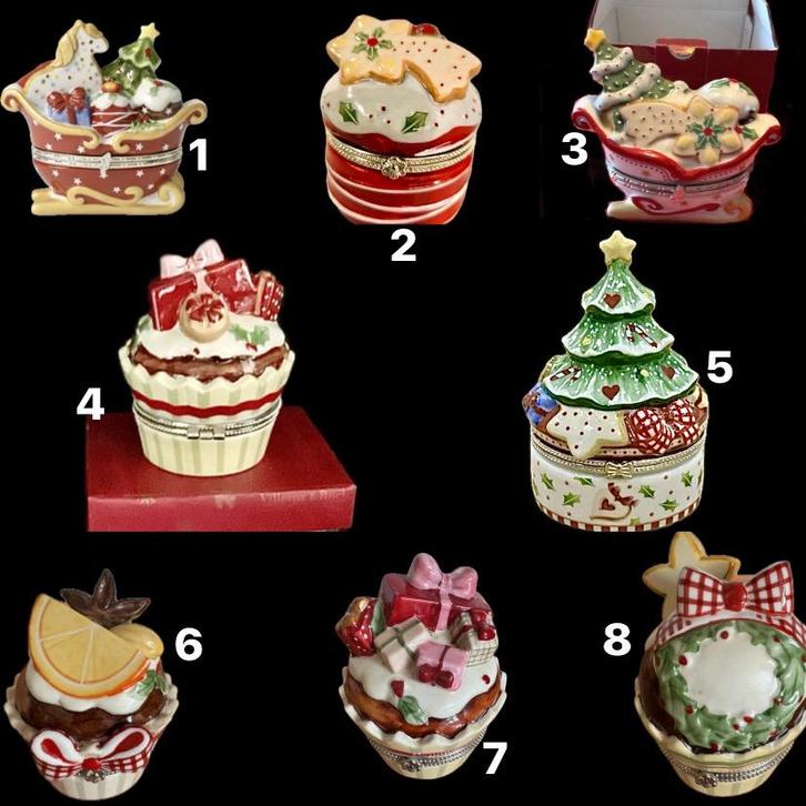 Villeroy & Boch Winter Bakery •7.Verschillende.Dekseldoosjes, Diversen, Kerst, Zo goed als nieuw, Ophalen of Verzenden