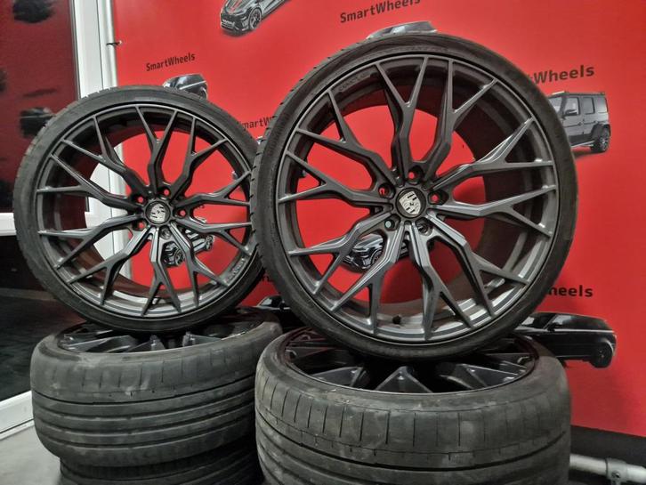 22 inch PORSCHE CAYENNE PANAMERA GTS TURBO VELGEN BANDEN, Auto-onderdelen, Banden en Velgen, Banden en Velgen, Overige maten, 285 mm