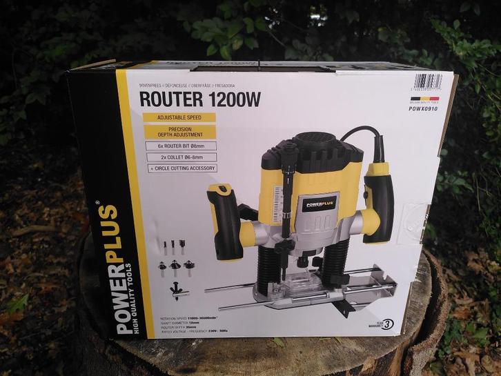 Powerplus Bovenfrees - nieuw in doos, Doe-het-zelf en Verbouw, Gereedschap | Freesmachines, Nieuw, Elektrisch, Bovenfrees, Ophalen of Verzenden
