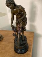 Antiek bronzen beeld 'La Rosée' - Gesigneerd, Ophalen