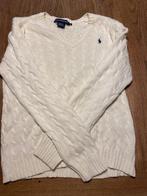 Ralph lauren kabel trui, Wit, Zo goed als nieuw, Maat 46/48 (XL) of groter, Ralph Lauren