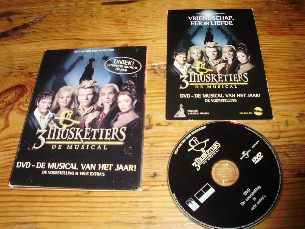 De 3 musketiers / DVD / Musical / Joop Ende / Drie, Alle leeftijden, Ophalen of Verzenden, Gebruikt