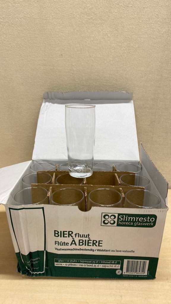 Bierglazen fluitjes, Ophalen of Verzenden, Nieuw, Bierglas