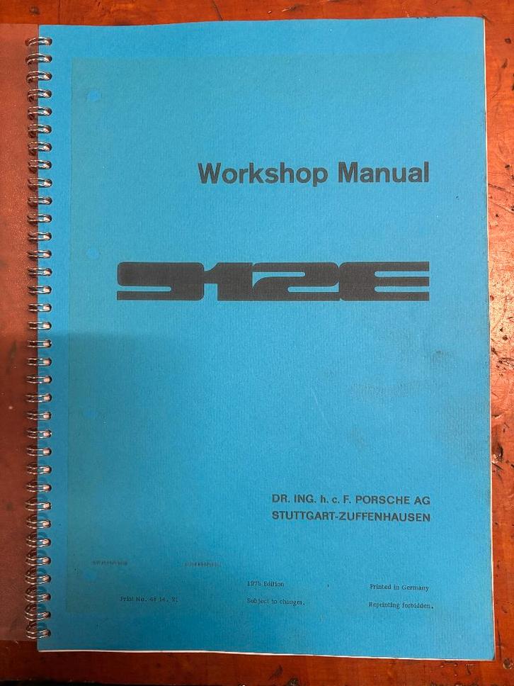 Porsche 912E Workshop Manual/ Handleiding, Auto diversen, Handleidingen en Instructieboekjes, Ophalen of Verzenden