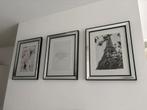 Drie zilveren fotolijsten, Ophalen of Verzenden, Gebruikt, Metaal of Aluminium, Minder dan 50 cm