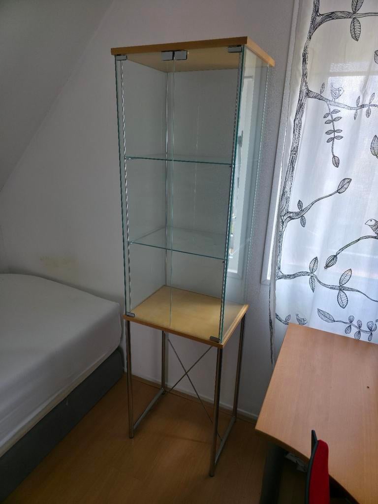 Vintage Ikea Rudsta vitrine kast, Ophalen, Gebruikt