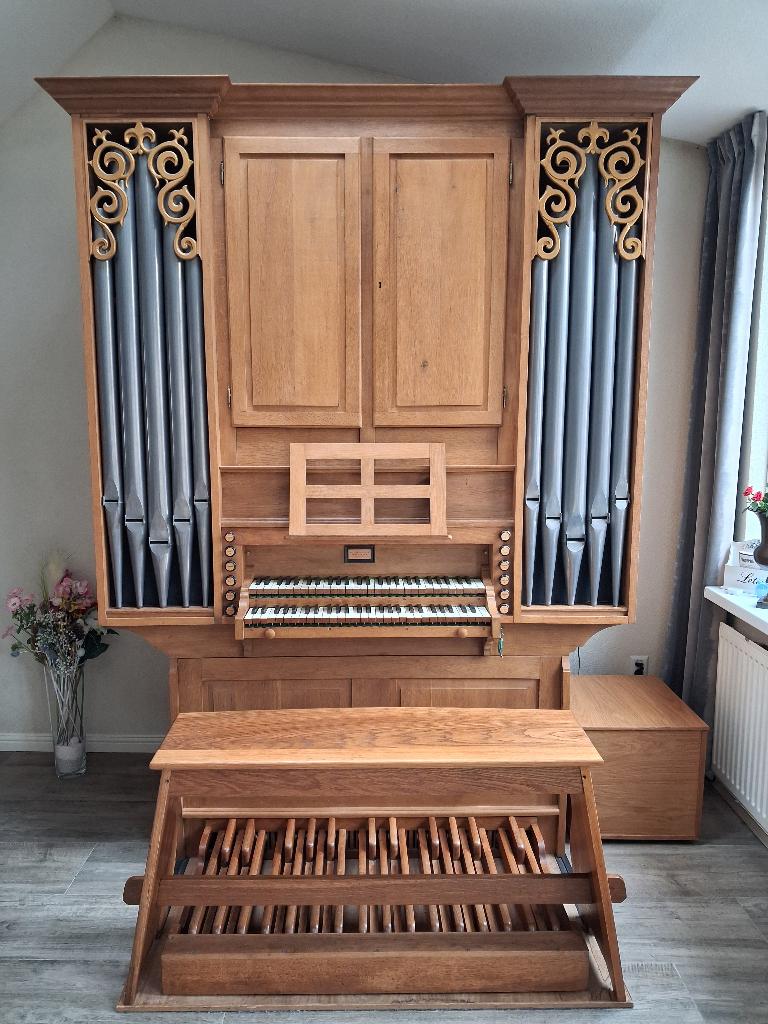 Te Koop (Huis) Pijporgel, Muziek en Instrumenten, Orgels, Ophalen of Verzenden, Gebruikt, 2 klavieren, Orgel