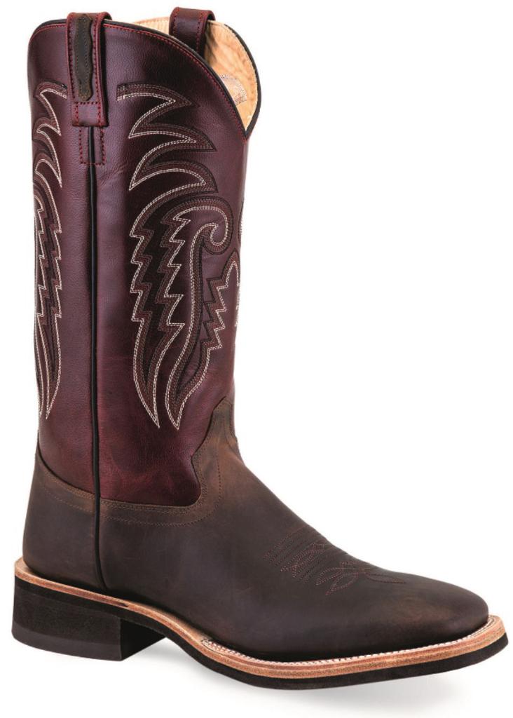 Heren cowboy western laarzen echt leder rood bruin, Bruin, Old West USA, Boots, Nieuw
