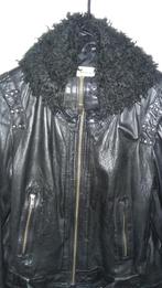 Dames jas leer, Ophalen, Zo goed als nieuw, Maat 38/40 (M), Zwart