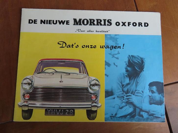 Folder Morris Oxford Serie VI 1961, Boeken, Auto's | Folders en Tijdschriften, Zo goed als nieuw, Overige merken, Ophalen of Verzenden