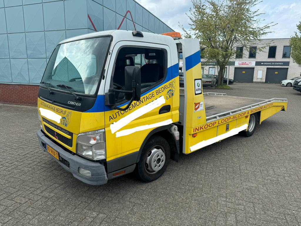 Mitsubishi Canter 3C15 2008 OPRIJSWAGEN AIRCO LIER, 145 pk, Zwart, 4 cilinders, Wit