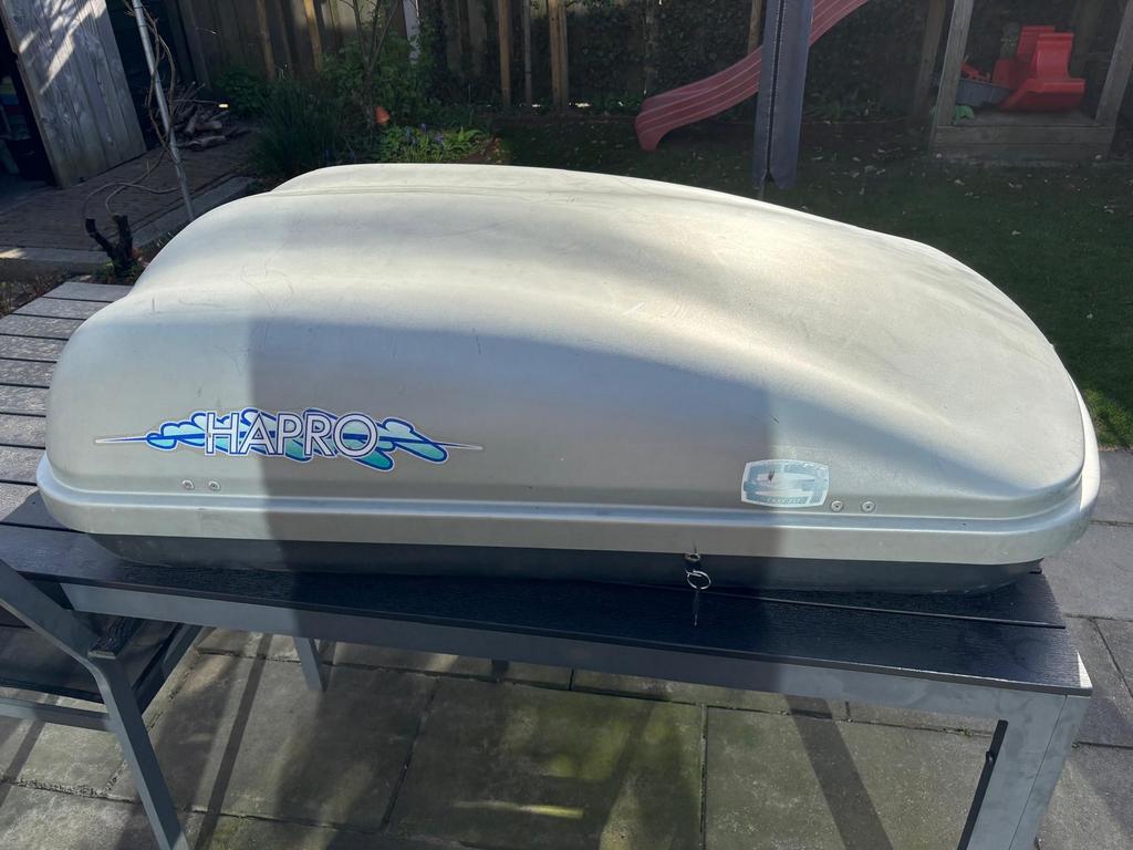 Hapro Dakkoffer 500 met Easy Fit Systeem, Auto diversen, Dakkoffers, Ophalen of Verzenden, Gebruikt