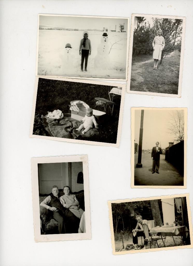 G38; zes kleinbeeld foto,s, Verzamelen, Foto's en Prenten, Verzenden, 1940 tot 1960, Gebruikt, Foto