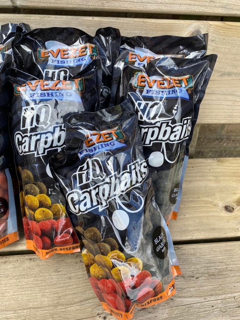 Karton Opruiming. 9 zakken Evezet Boillies 20mm, D, Overige typen, Nieuw, Ophalen of Verzenden