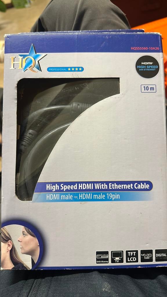 HDMI kabel 10 meter - kwaliteit, Ophalen of Verzenden, Zo goed als nieuw, 10 meter of meer, HDMI-kabel