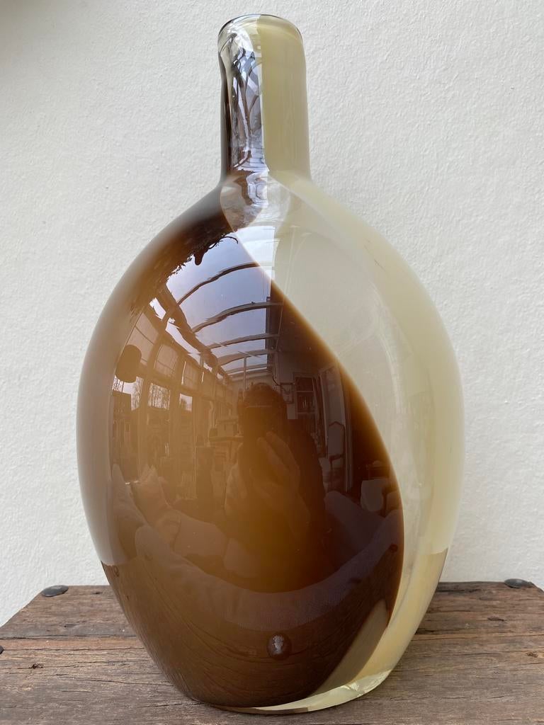 Grote gekleurde glazen vaas!, Huis en Inrichting, Woonaccessoires | Vazen, Overige kleuren, Ophalen of Verzenden, Minder dan 50 cm