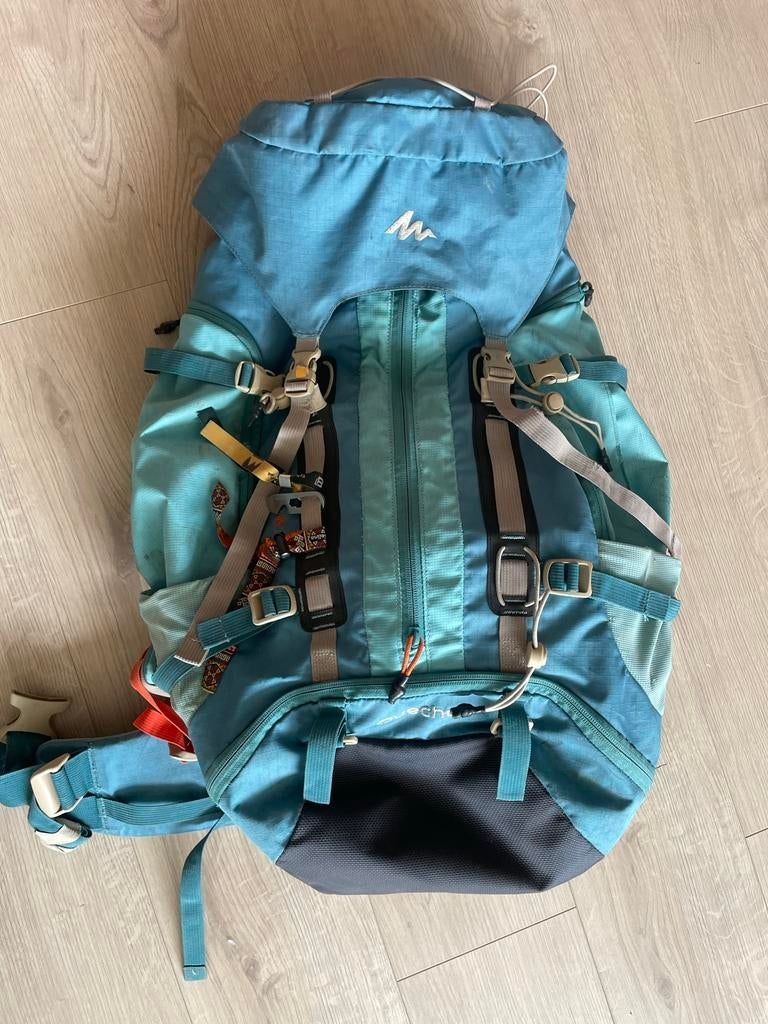 Quechua Backpack 60L voor dames, Overige merken, 40 cm of meer, Gebruikt, Ophalen of Verzenden