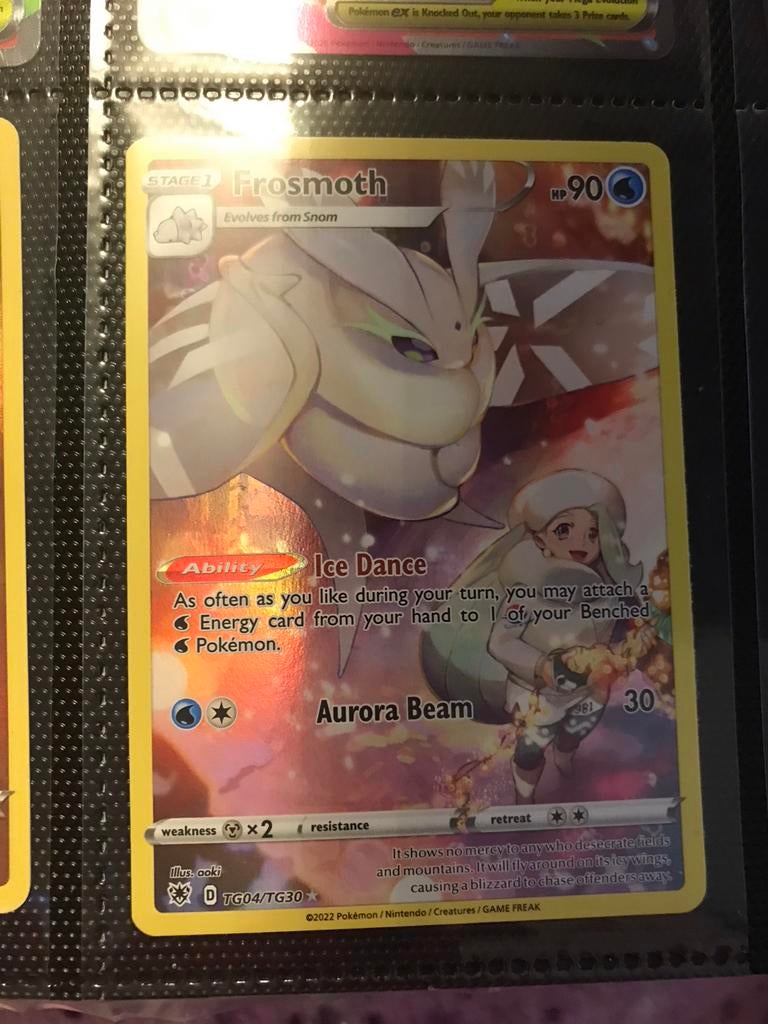 Pokémon kaart Frosmoth TG04/TG30, Ophalen of Verzenden, Gebruikt, Losse kaart, Foil