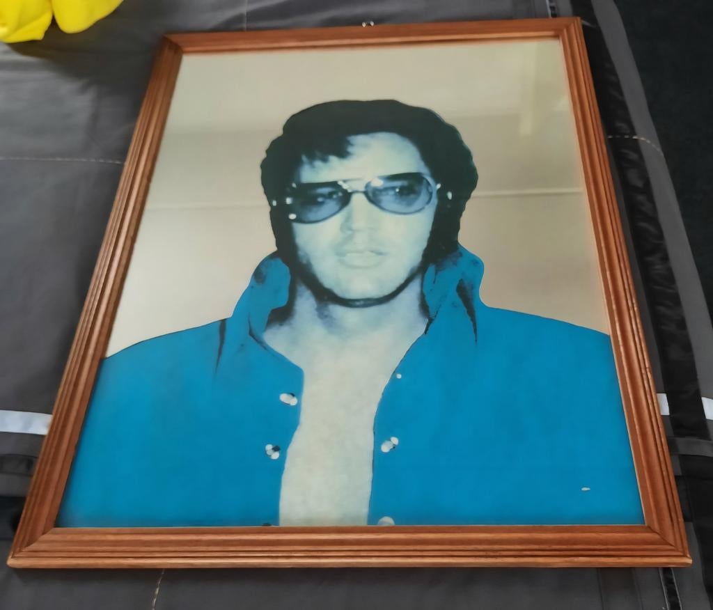 Elvis Presley vintage spiegel, Antiek en Kunst, Antiek | Spiegels, Ophalen, Rechthoekig, Minder dan 50 cm