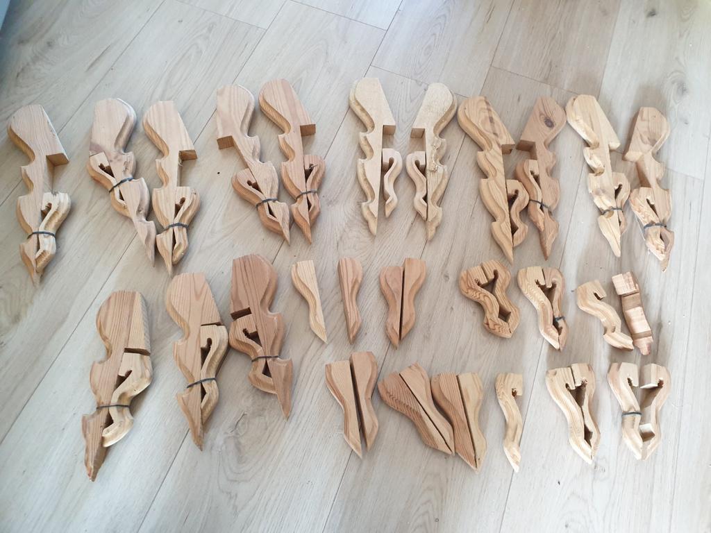 Biedermeier Meubelpoten – Beukenhout, Antiek en Kunst, Ophalen of Verzenden