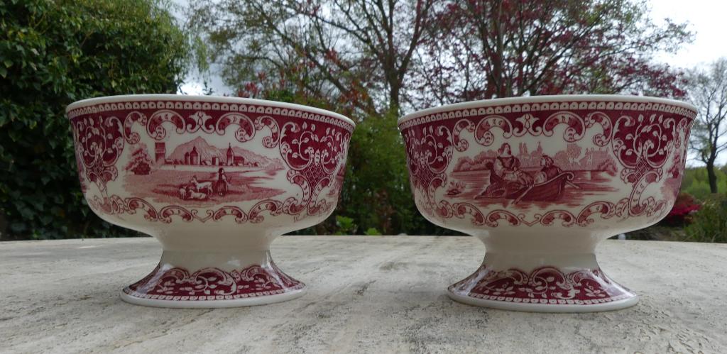 2 x Kastkom Royal Sphinx Maastricht Old England, Antiek en Kunst, Antiek | Keramiek en Aardewerk, Ophalen of Verzenden