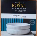 Royal Van Kempen & Begeer diepborden Wit, Nieuw, Ophalen of Verzenden, Bord(en), Effen