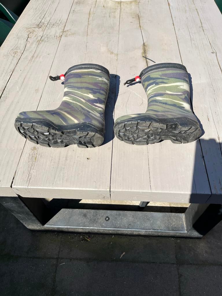 Stoere camouflage laarzen - Maat 34, Ophalen, Gebruikt, Jongen of Meisje, Laarzen