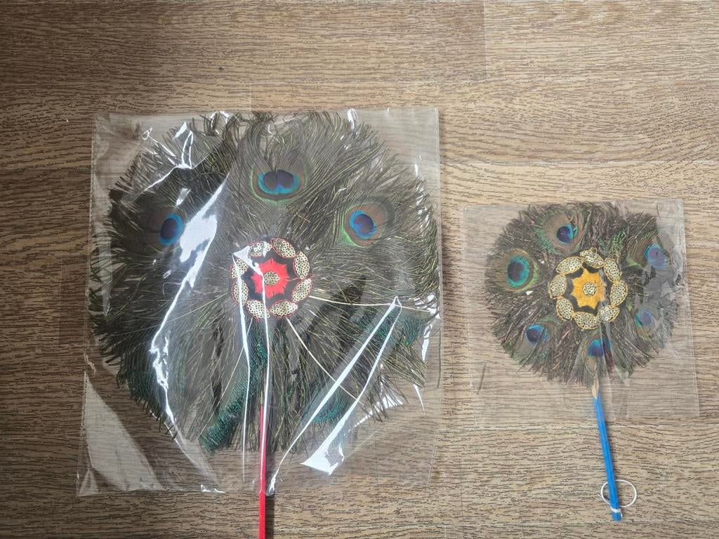 Pankha waaiers van PAUWVEREN, Ophalen of Verzenden, Nieuw, Overige typen, Hindoeïsme