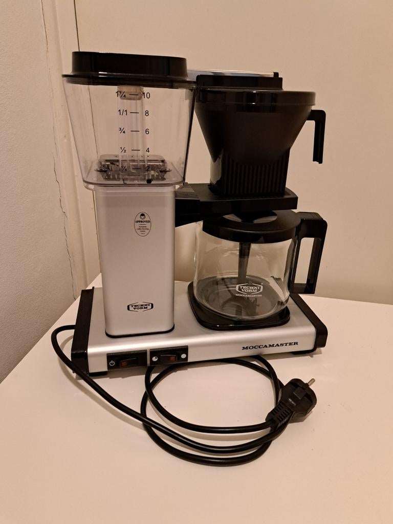 Moccamaster Technivorm Brushed 59625 Auto Off **Top**, 4 tot 10 kopjes, Ophalen of Verzenden, Zo goed als nieuw, Koffiemachine