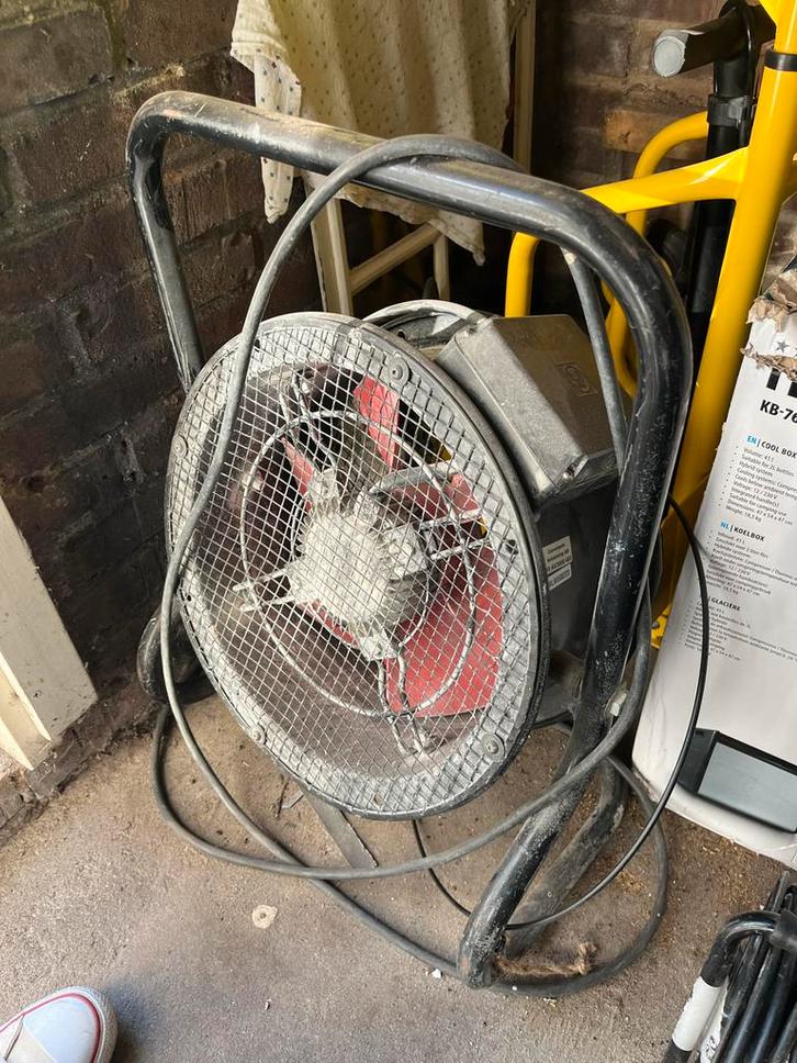 Robuuste Bouwdroger / Ventilator, Doe-het-zelf en Verbouw, Ventilatie en Afzuiging, Gebruikt, Ventilator, Ophalen