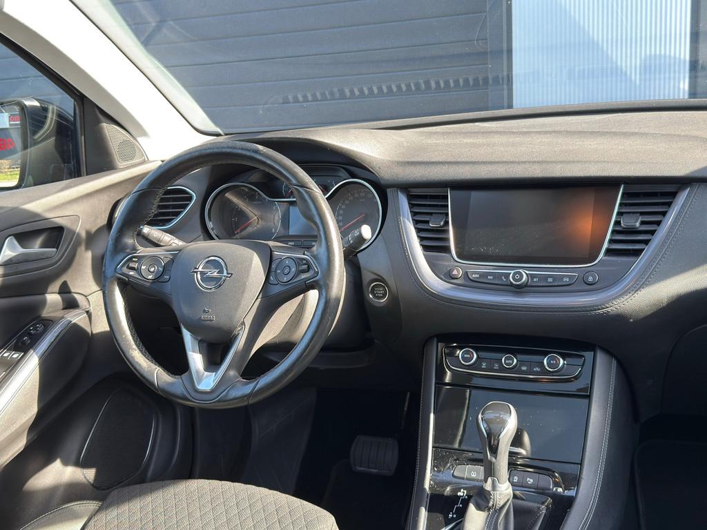 Opel Grandland X 1.2 Turbo PANO / CARPLAY / CAMERA / AUTOMAA, Auto's, Opel, Gebruikt, Euro 6, 1199 cc, Zwart