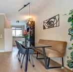 Tijdloze Eettafel Zwart met Zand/Witte Strepen (Silestone), Huis en Inrichting, Tafels | Eettafels, Ophalen, Overige materialen