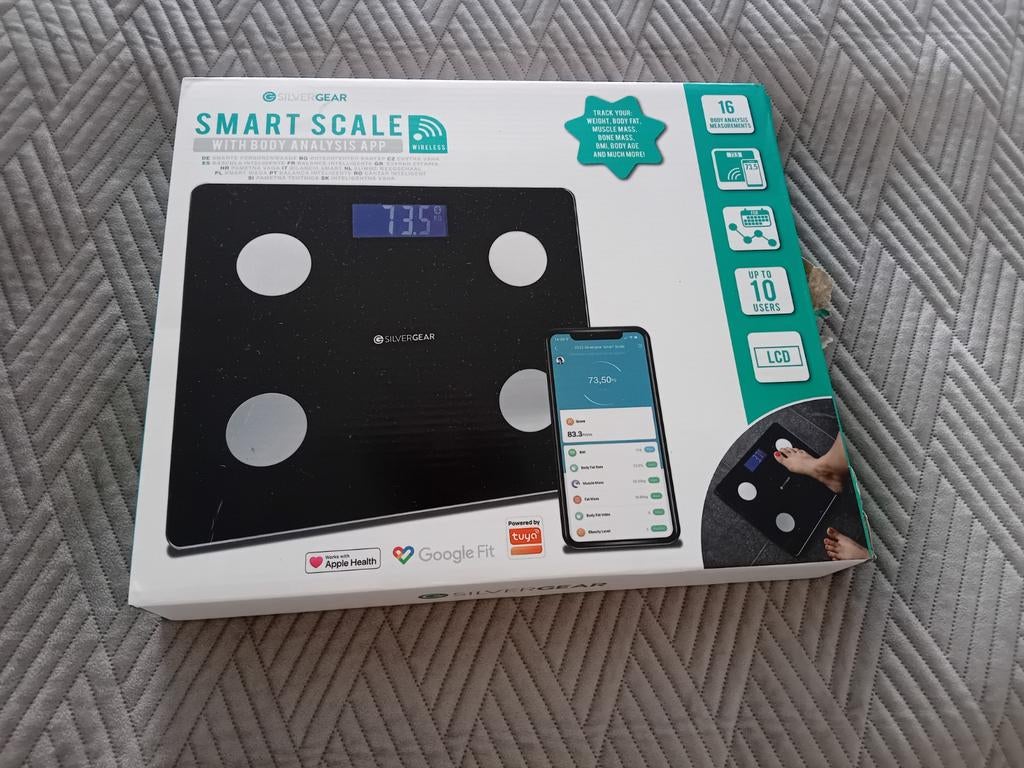 Silvergear Smart Scale - Slimme Personenweegschaal, Ophalen of Verzenden